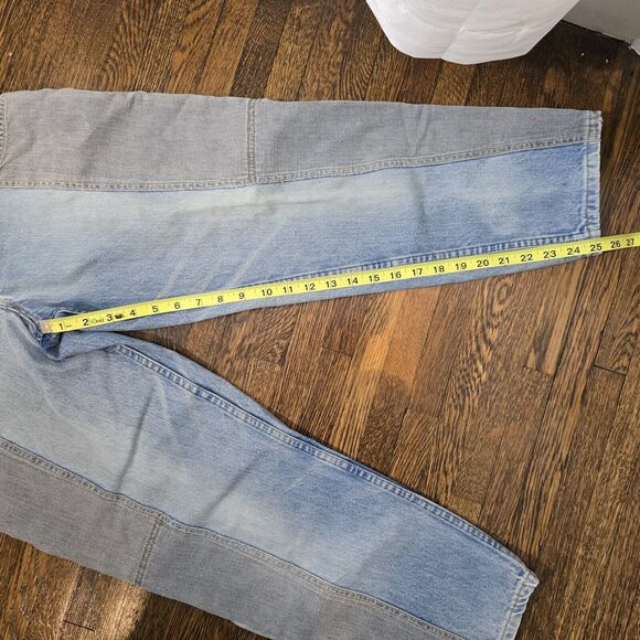 Vintage 80s Tapered Mom Jeans Womens 26" Light Wash USA Carpenter 90s Faded VTG - Picture 8 of 14